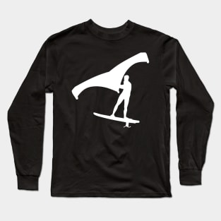 Foiling with wingfoil Long Sleeve T-Shirt
